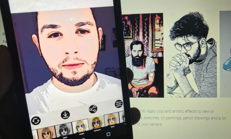 caricatura pelo Celular